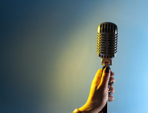 audio microphone retro style